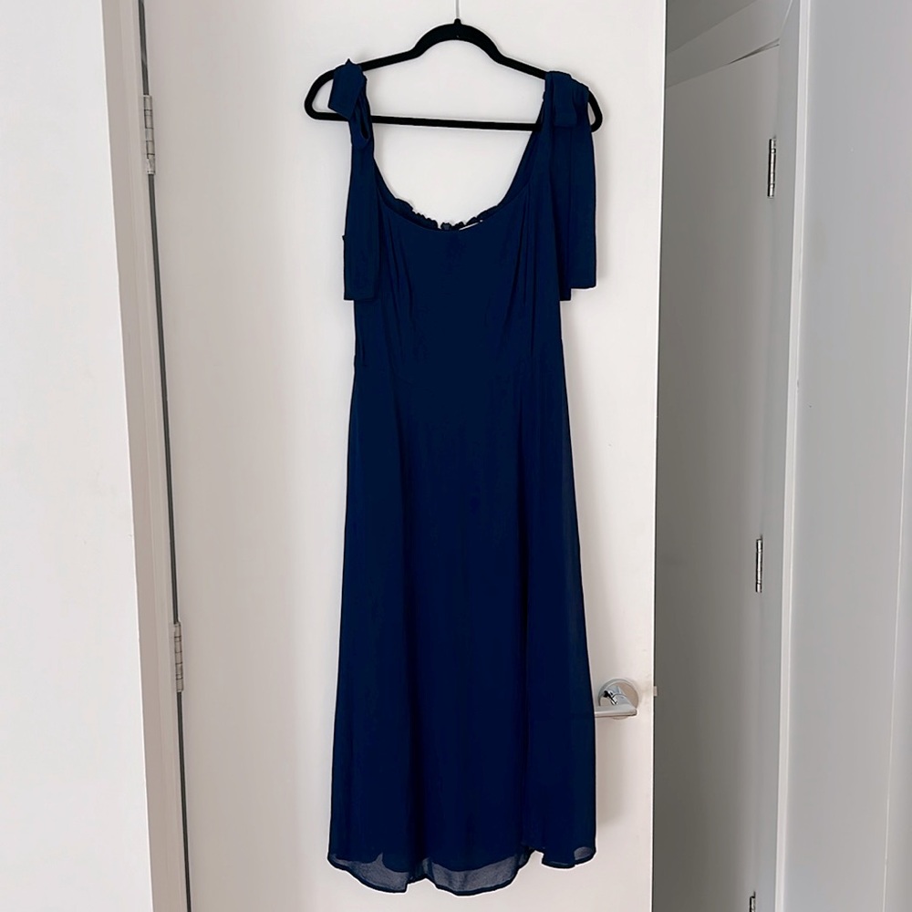 Navi blue midi dress. Size 10.